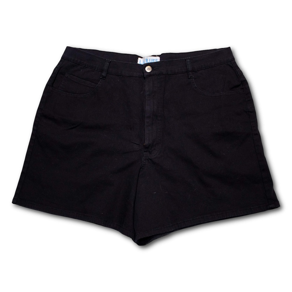 L.A. Blues Denim Shorts Womens 22 Black Excellent‎